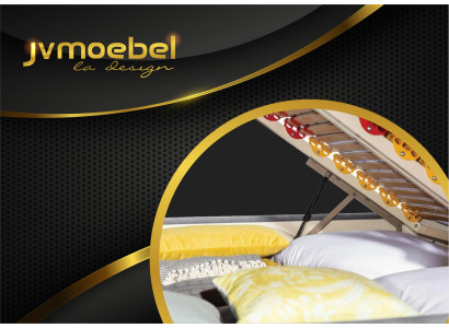 Testo del letto Tessuto Camera da letto Design Mobili Moderni Letto di lusso Struttura del letto in stoffa Nuovo